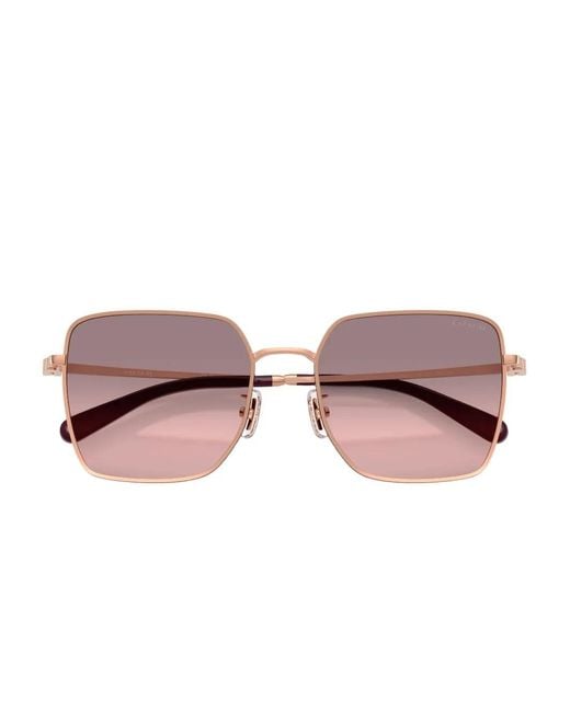COACH Pink Rose- Square Sunglasses