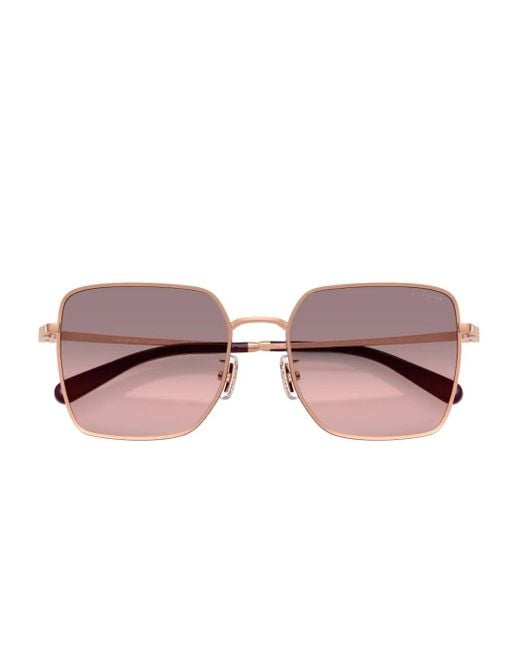COACH Pink Rose- Square Sunglasses