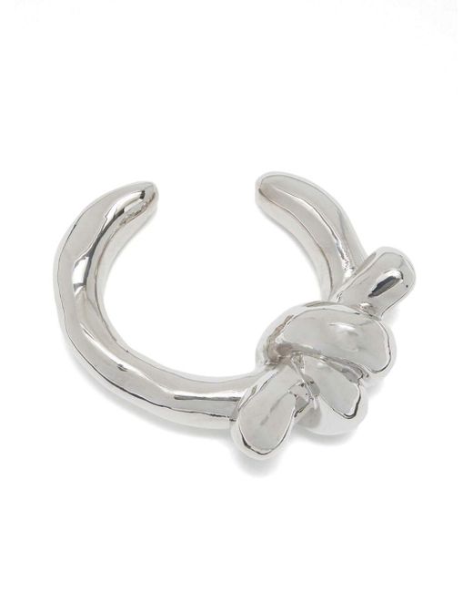 Jil Sander Metallic Knot Cuff Bracelet