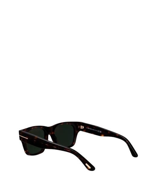 Tom Ford Black Caine Square-Frame Sunglasses