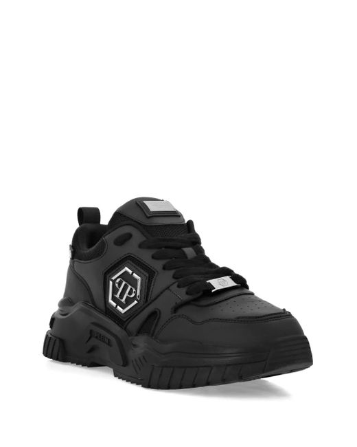 Philipp Plein Black Predator Chunky-Sole Sneakers