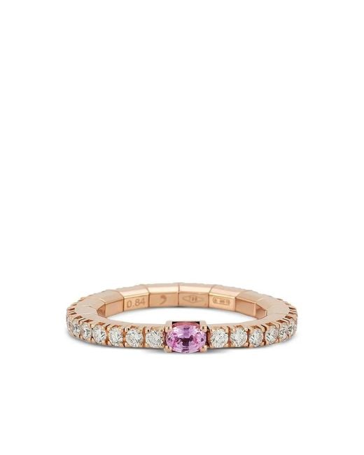 ’ROBERTO DEMEGLIO White 18K Rose Sapphire And Diamond Ring