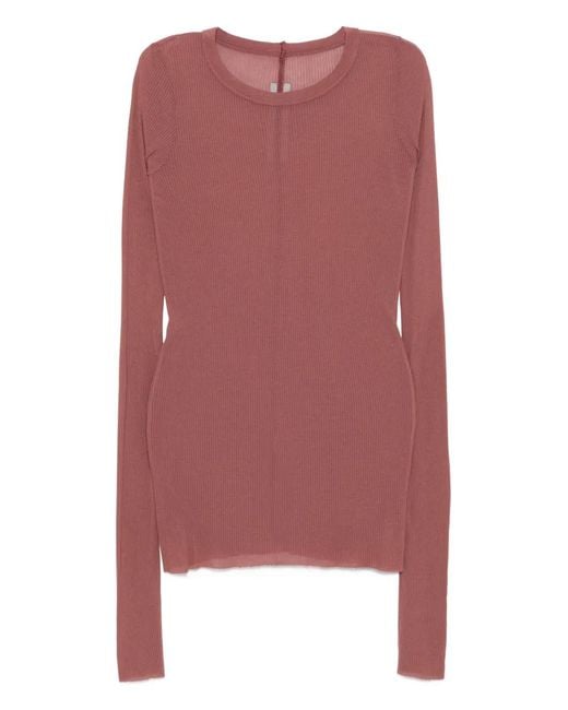Rick Owens Pink Knitted Top