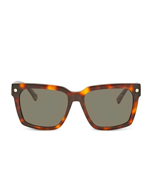 MCM Eckige Sonnenbrille in Schildpattoptik in Brown für Herren