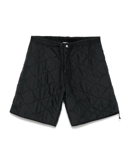 Peacemaker Oamc Black Quilted Shorts for men