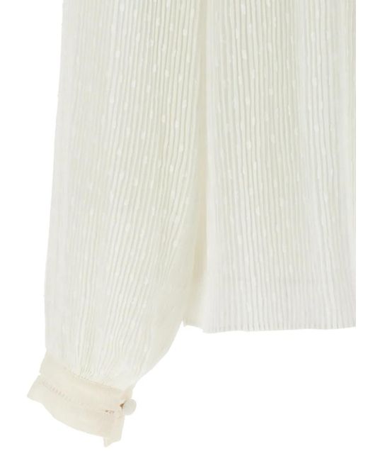 Twinset White Georgette Blouse