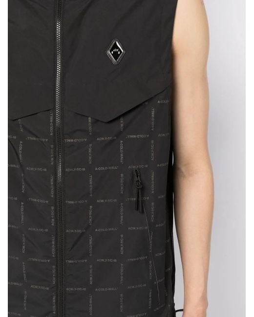 Chaleco Con Logo A_COLD_WALL* de hombre de color Black