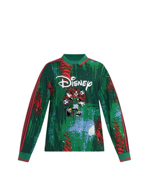 Adidas Green X Disney X Brain Dead Graphic-Print T-Shirt for men