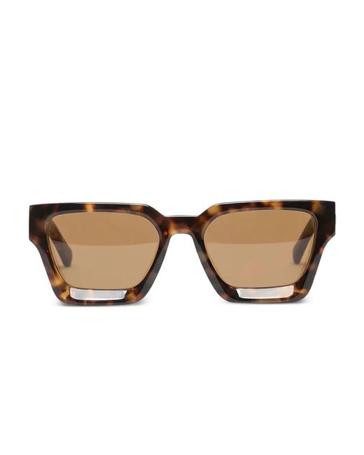 Represent Brown California Square-Frame Sunglasses for men