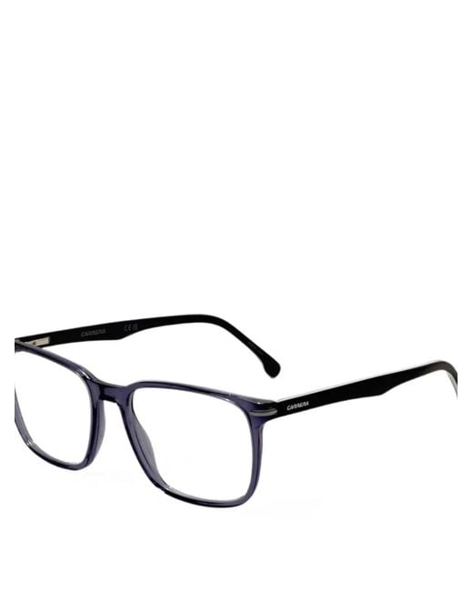 Carrera White Logo-Lettering Rectangle-Frame Glasses for men