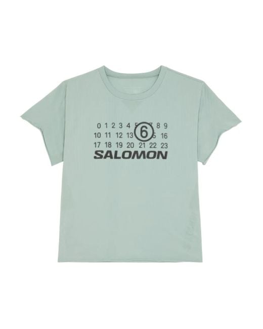 MM6 MAISON MARGIELA X SALOMON Green X Salomon Logo-Print T-Shirt
