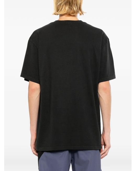 Melt Black Graphic-Print T-Shirt for men