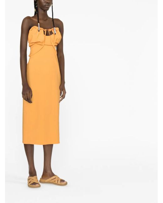 Jacquemus Orange 'la Robe Bikini' Dress