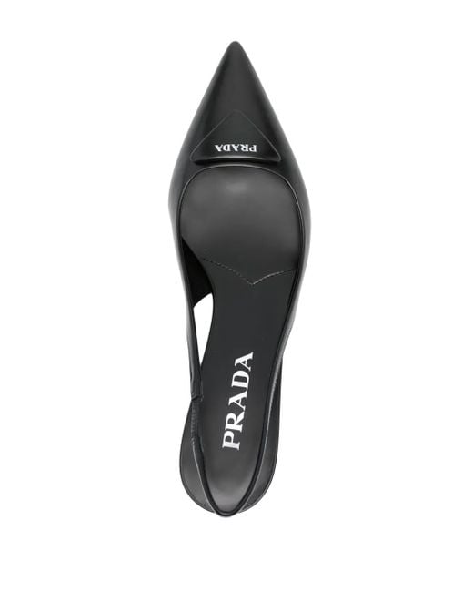 Prada Black Patent Calf Leather Pumps