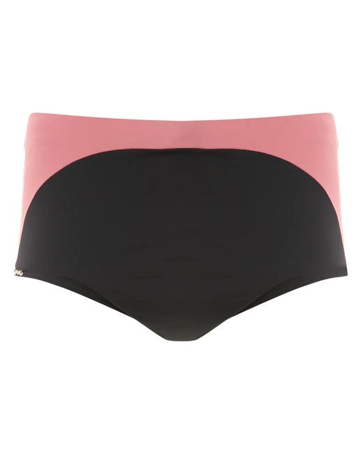 Amir Slama Black Panel Swimming Trunks for men