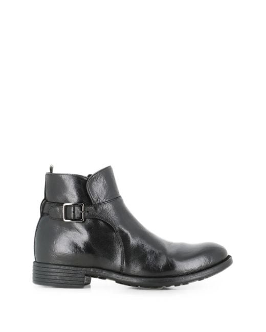 Officine Creative Gray Calitxe 008 Buckle-Fastening Ankle Boots