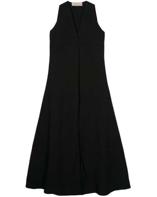 Blanca Vita Black Aralia Belted Maxi Dress