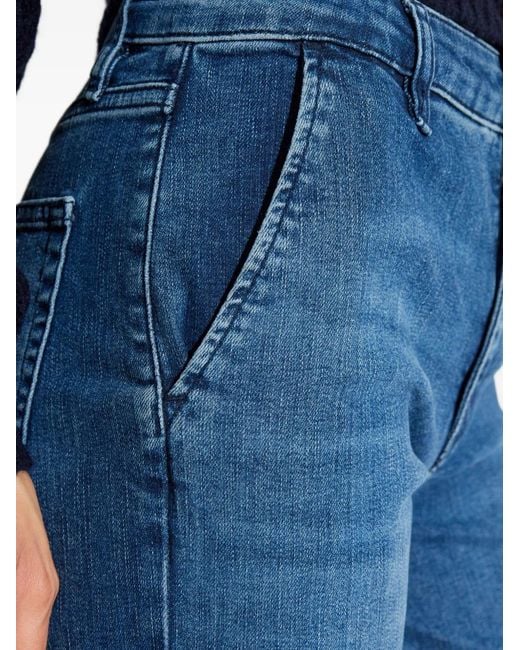 FRAME Blue Button-Fastening Jeans