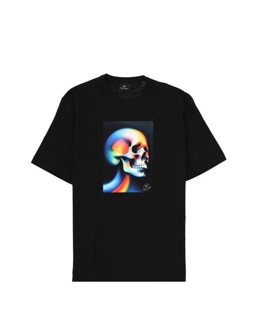 Paul Smith Black Graphic T-Shirt for men
