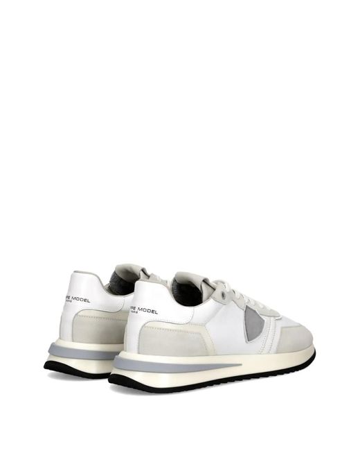 Philippe Model White Tropez 2.1 Triangle-Patch Sneakers for men