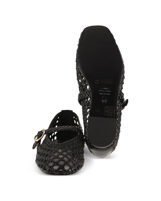 Stuart Weitzman Black Prima Ballet Flats