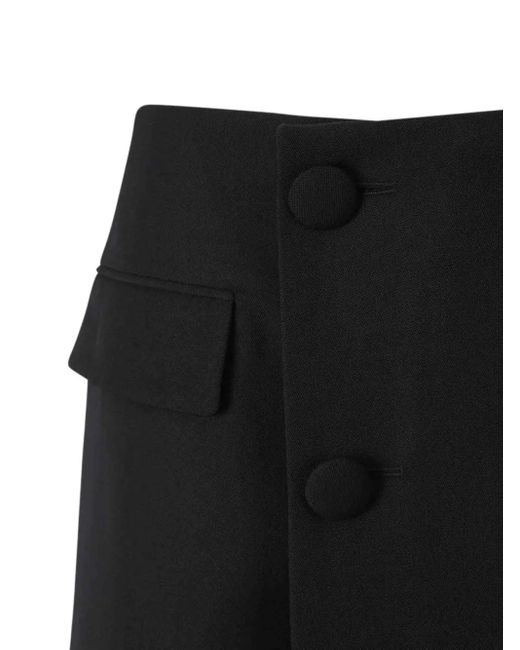 Balmain Black Mini Skirt Pants