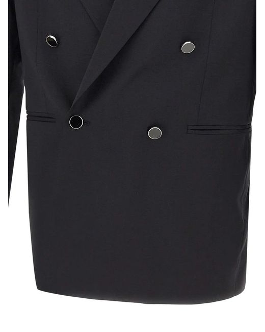 Manuel Ritz Blue Double-Breasted Blazer for men