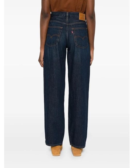 Levi's Blue Baggy Dad Jeans