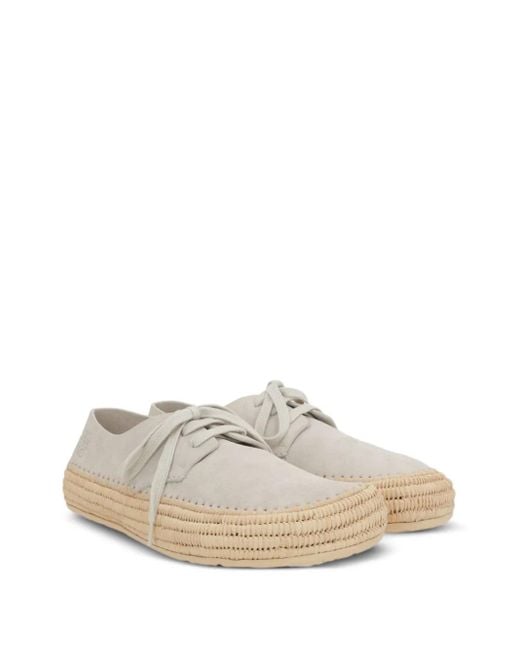 Loewe White Chaussures Lacées Rio À Bout Pétale for men