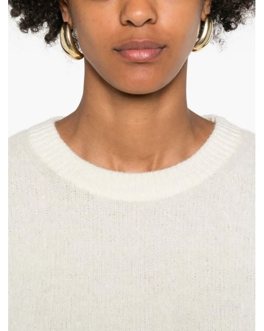 Marc O' Polo White Crew-Neck Sweater