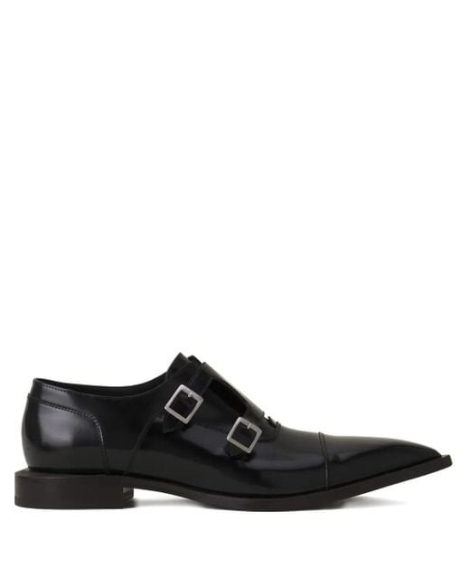 メンズ Lanvin ダブルモンクシューズ ブラック | Lyst