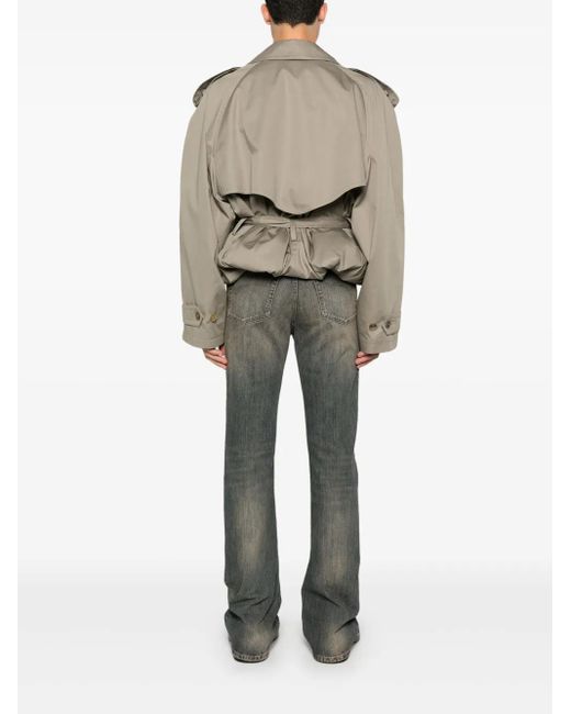 Balenciaga Natural Cotton Trench Coat