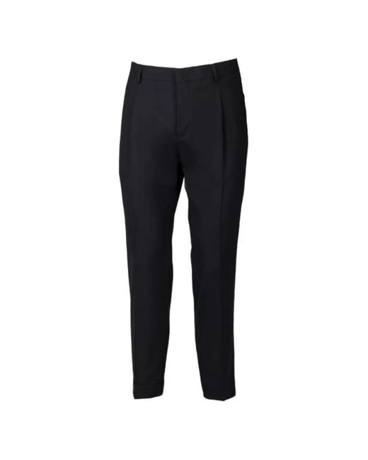 BE ABLE Black Pleated-Detail Trousers for men