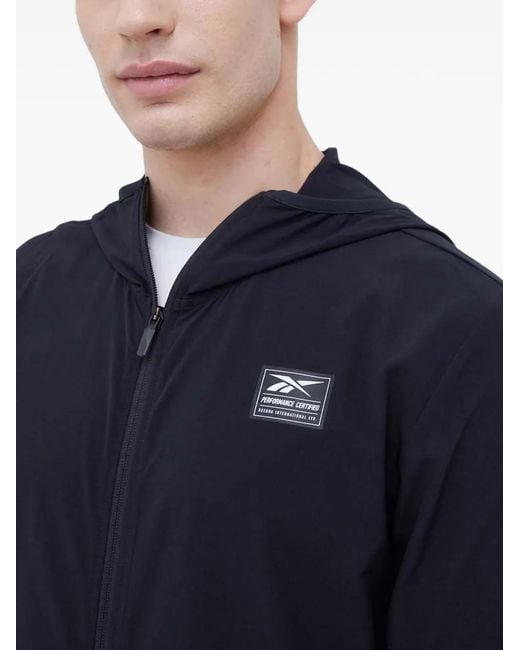 Reebok Blue Zip-Up Hoodie for men