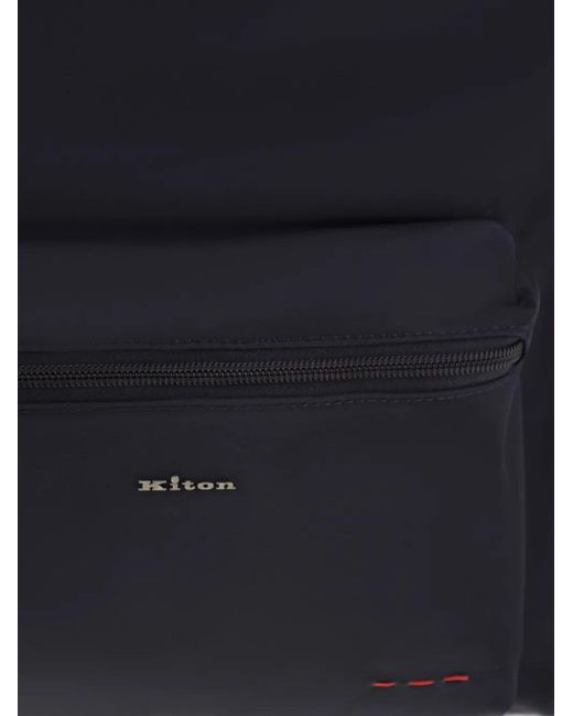 Zaino Con Logo E Zip di Kiton in Blue da Uomo