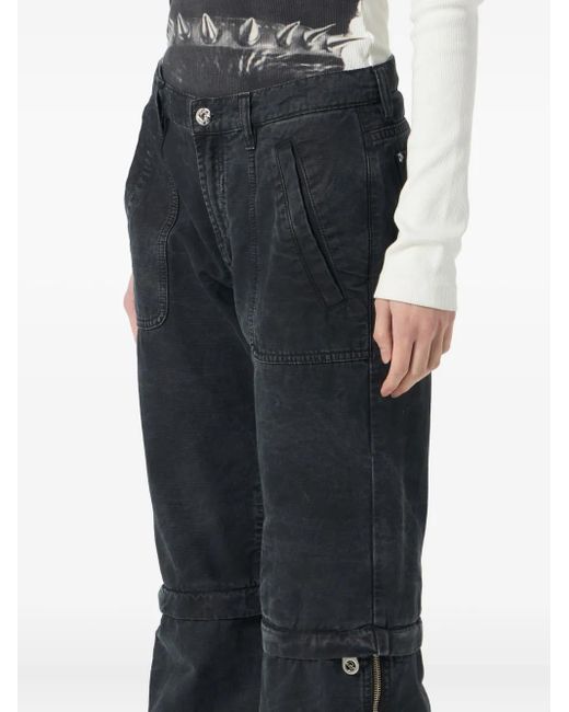 Blumarine ジップディテール パンツ Black