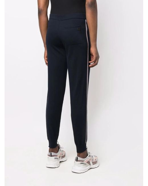 Corneliani Blue Slim-Cut Track Pants for men