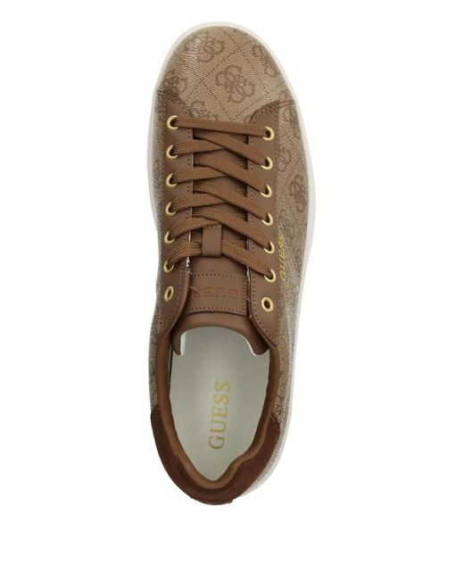 Guess Brown Nola Monogram Sneakers for men