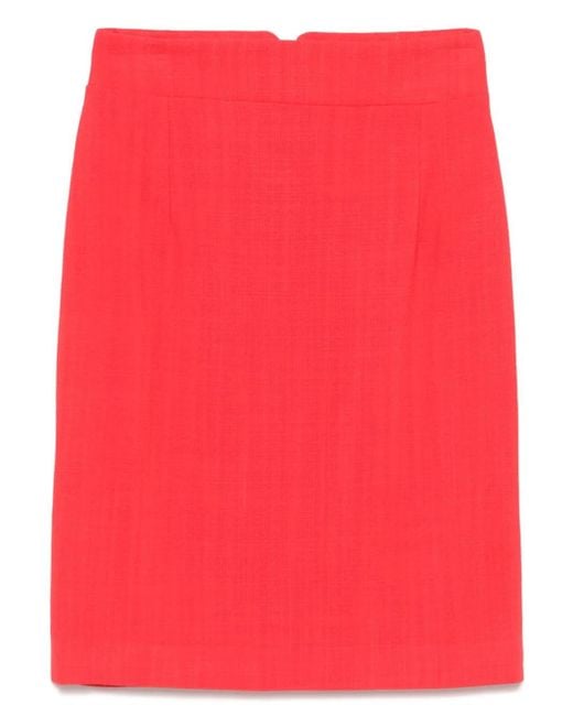 Tagliatore Red Nell Midi Skirt