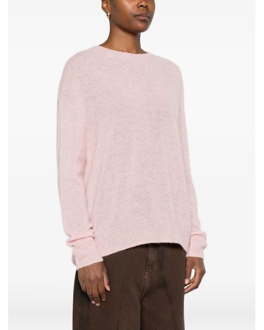 Bompard Pink Round-Neck Sweater
