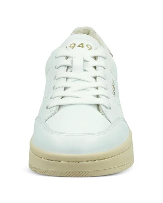 Gant ローカット レザースニーカー White
