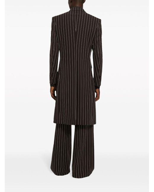 Dolce & Gabbana Black Wide-leg Virgin-wool Trousers for men