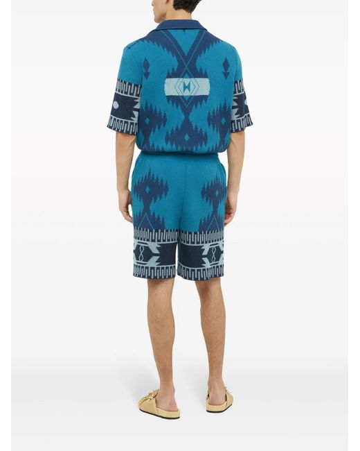 Alanui Blue Bermuda for men
