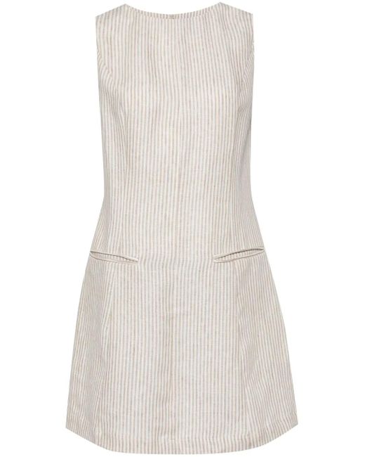 Reformation White Citron Linen Dress