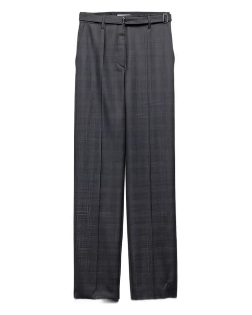 Prada Plooibroek Met Ceintuur in het Gray