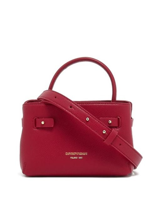 Borsa A Tracolla Con Manico di Emporio Armani in Red