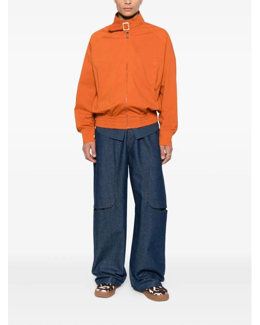 J.W. Anderson Orange Harrington Zip-Up Bomber Jacket for men