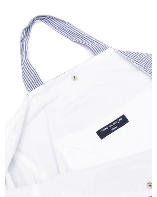 Bolso shopper con logo bordado Comme des Garçons de hombre de color Gray