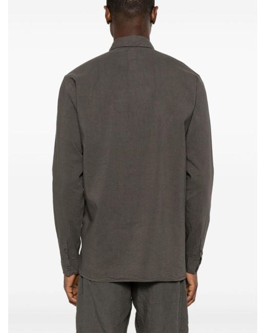 Camisa a rayas con manga larga Transit de hombre de color Gray