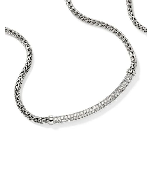 John Hardy White Jh Essential Diamond Necklace